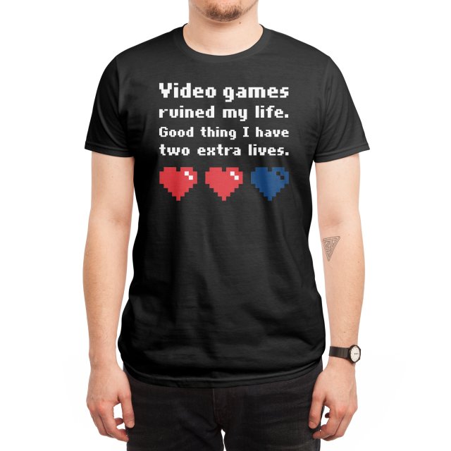Threadless T-Shirts - Video Games Ruined My Life by Lawrence Pernica